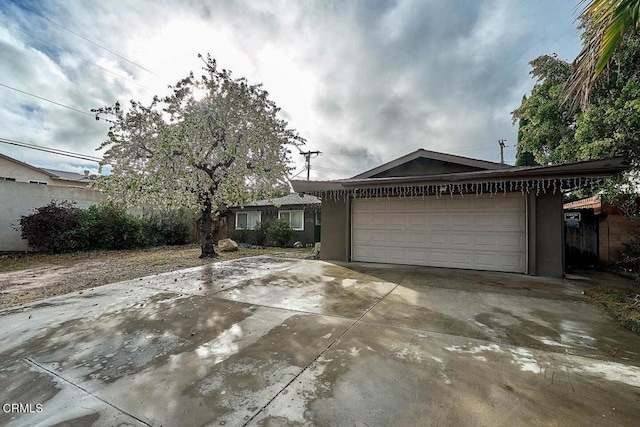 view of front of home featuring a garage