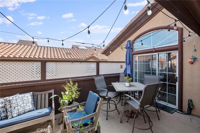 view of patio / terrace with outdoor dining space