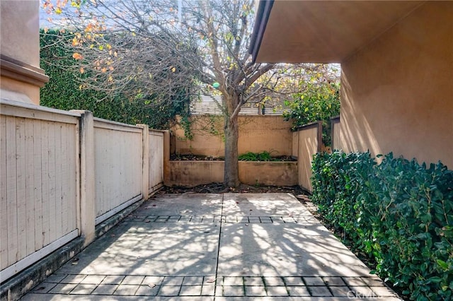 view of patio / terrace with a fenced backyard