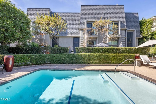 view of pool with a patio area