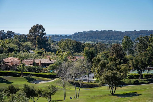 7756 St Andrews Rd, Rancho Santa Fe, CA 92067 - view of property's community featuring a forest view, view of golf course, and a yard