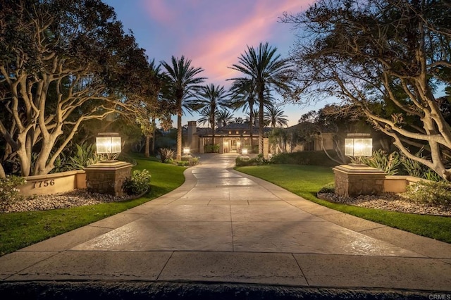 7756 St Andrews Rd, Rancho Santa Fe, CA 92067 - view of front facade with a front yard