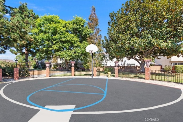 view of sport court