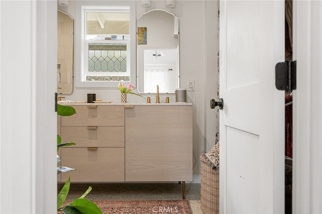 bathroom with vanity