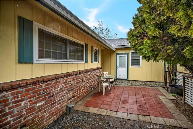 exterior space featuring a patio