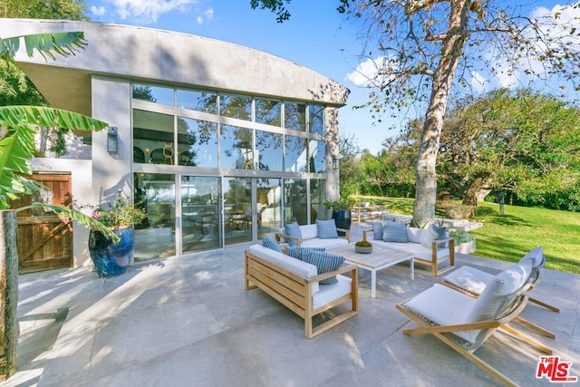 view of patio / terrace with outdoor lounge area