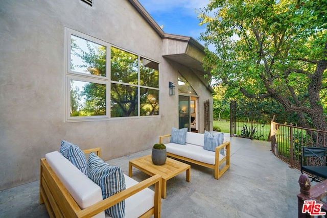 view of patio / terrace with outdoor lounge area