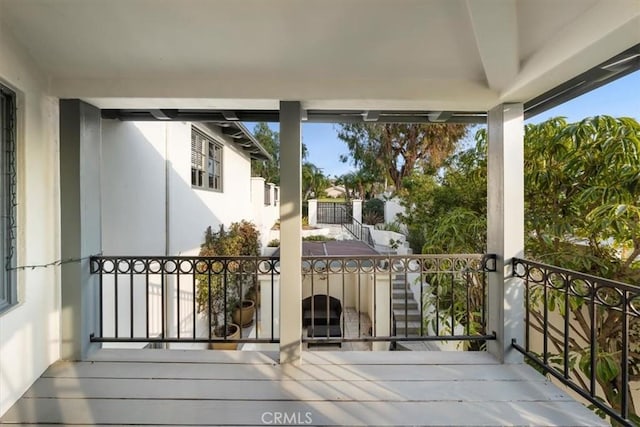 view of balcony