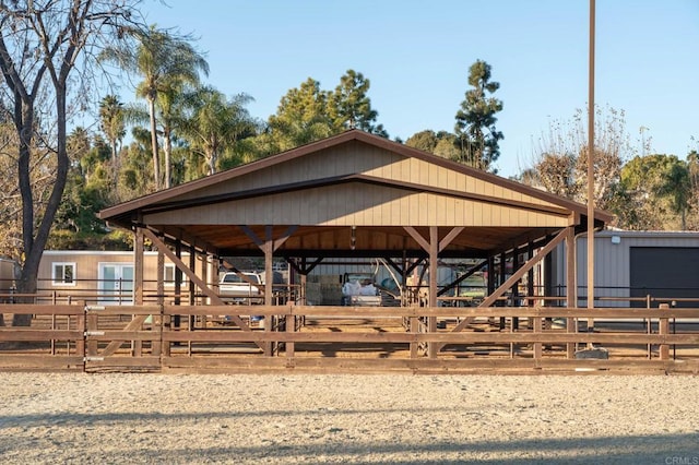 view of stable