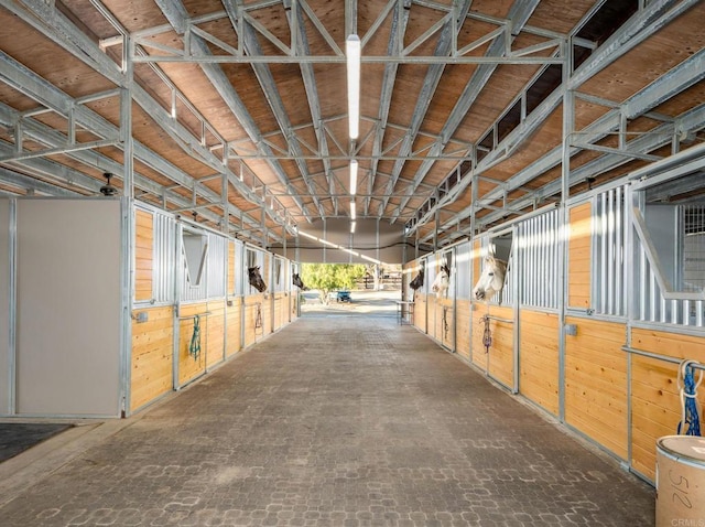 view of horse barn