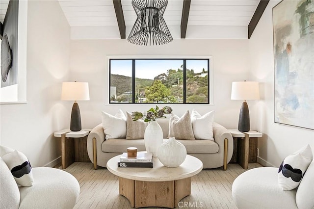 22332 Eagle Rock Way, Laguna Beach, CA 92651 - living room with baseboards and light wood-style floors