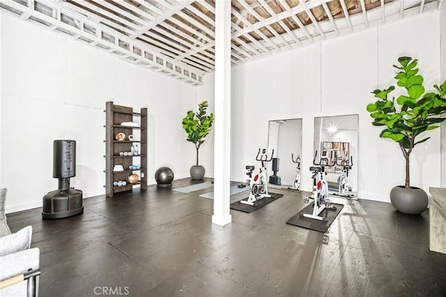 22332 Eagle Rock Way, Laguna Beach, CA 92651 - workout area with a towering ceiling
