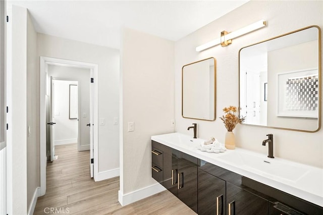 22332 Eagle Rock Way, Laguna Beach, CA 92651 - full bath featuring double vanity and wood finished floors