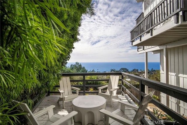 22332 Eagle Rock Way, Laguna Beach, CA 92651 - balcony featuring a water view