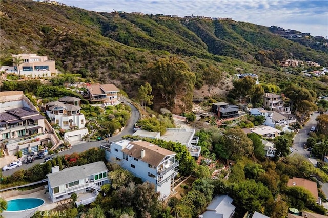 22332 Eagle Rock Way, Laguna Beach, CA 92651 - aerial view of property's location featuring nearby suburban area and mountains