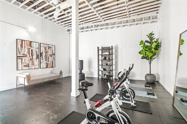 22332 Eagle Rock Way, Laguna Beach, CA 92651 - exercise area featuring baseboards