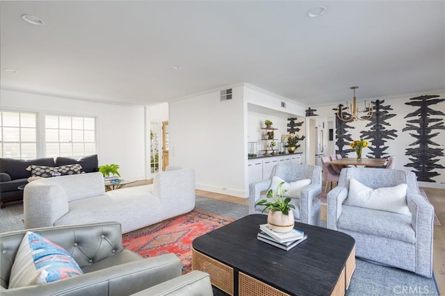 view of living area