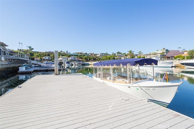 view of dock