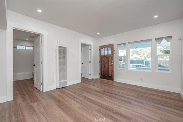 interior space with light wood-type flooring