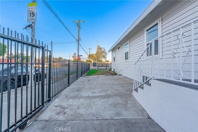 view of patio / terrace with fence