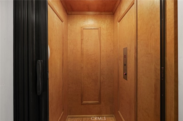 interior details with elevator