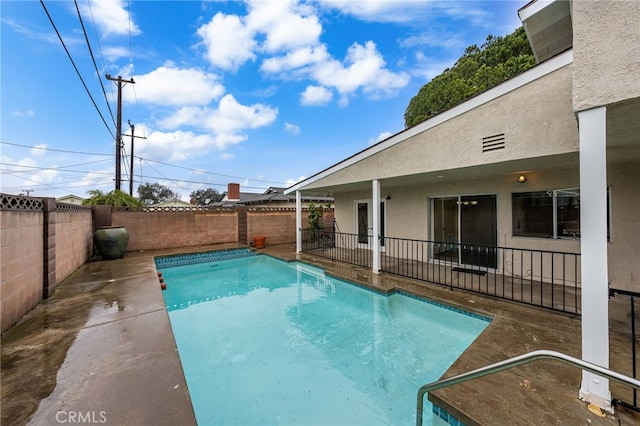 view of pool with a patio