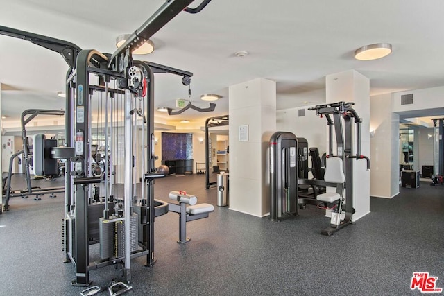 view of exercise room