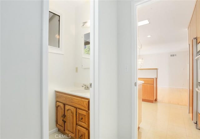 bathroom featuring vanity