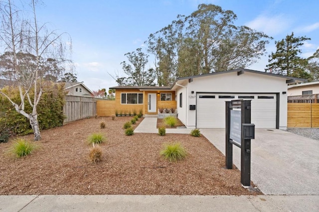 ranch-style house with a garage