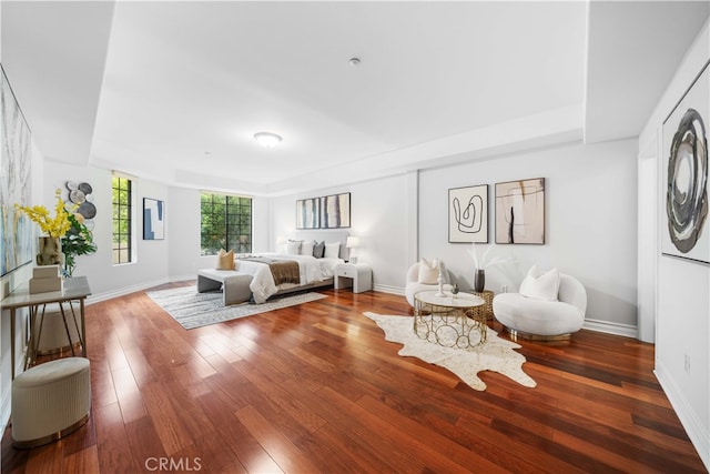 living room featuring wood-type flooring