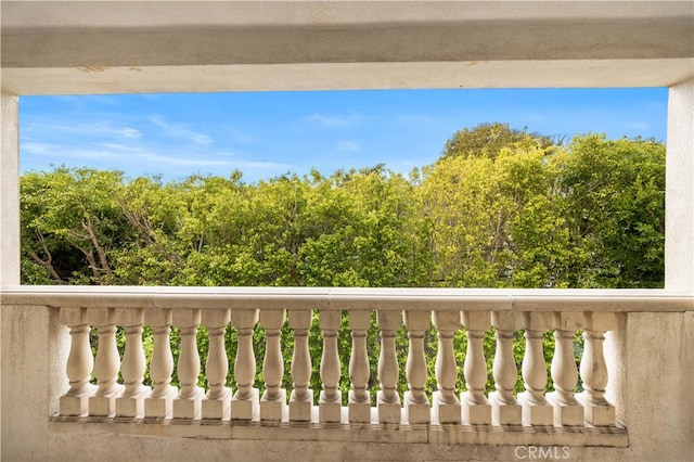 view of balcony