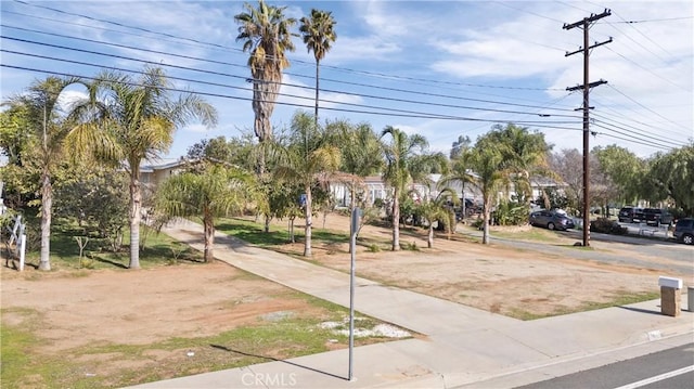 view of street with sidewalks