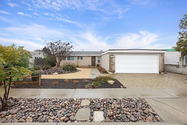 ranch-style house with a garage