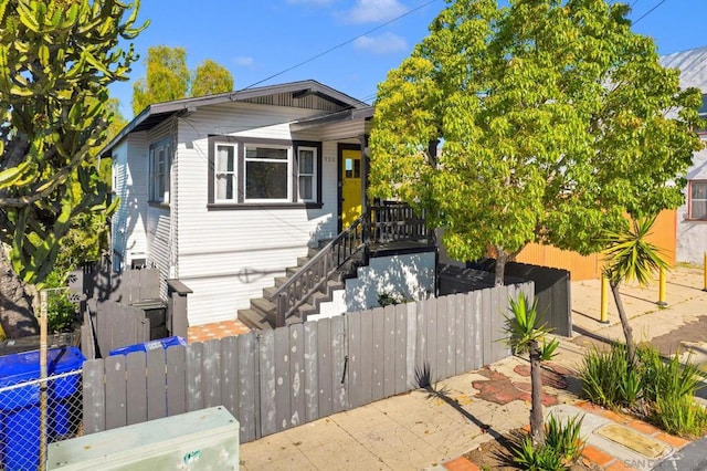 view of bungalow-style house