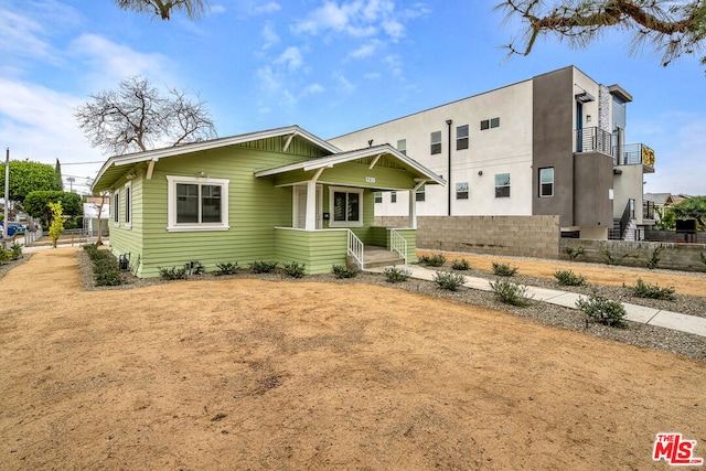 view of front of home