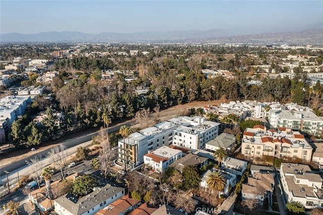 aerial view featuring a mountain view