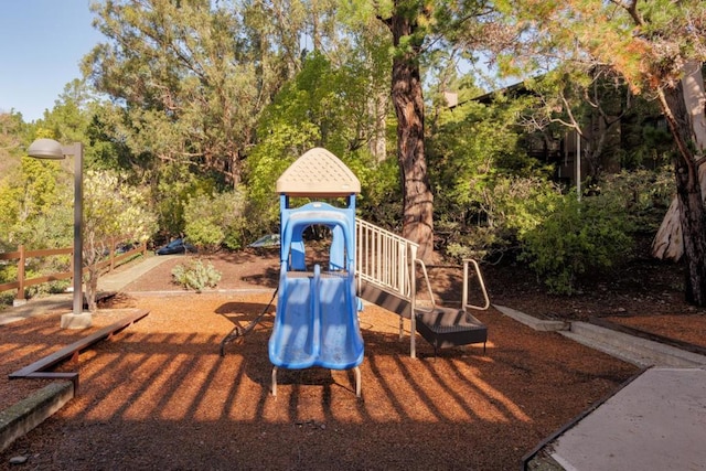 view of jungle gym