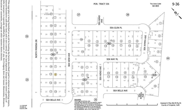 2575 Sea View Ave, Thermal CA, 92274 land for sale