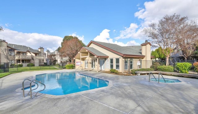 view of pool with a patio area