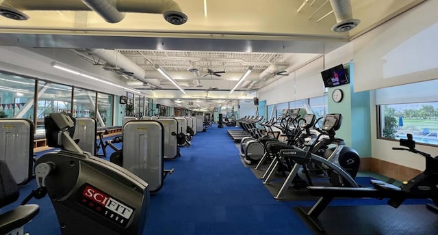 view of exercise room