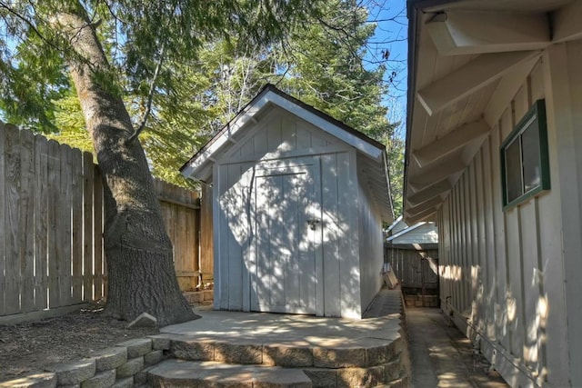 view of outbuilding