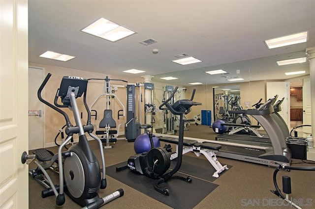 view of exercise room