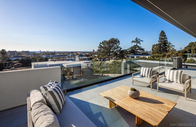 balcony with outdoor lounge area