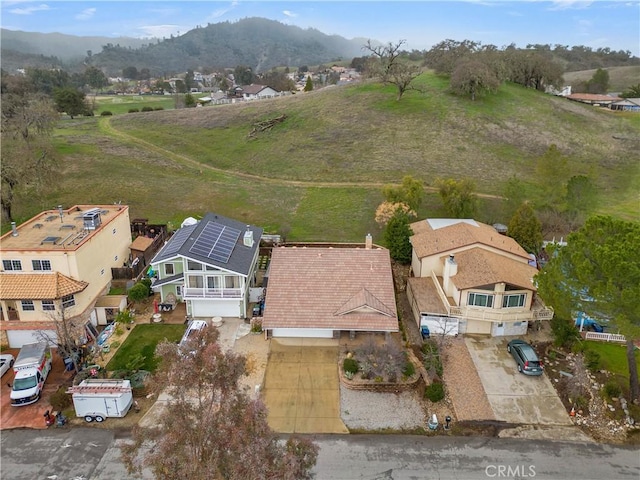 4653 Tumbleweed Way, Paso Robles, CA 93446 - drone / aerial view with a mountain view and a residential view