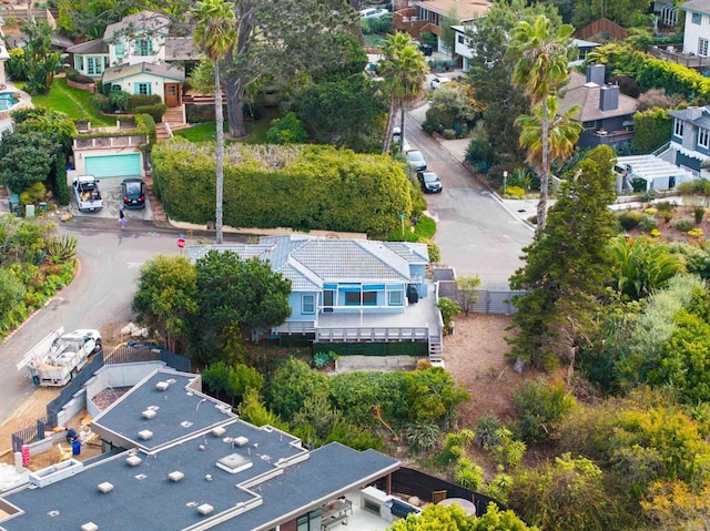 birds eye view of property featuring a residential view