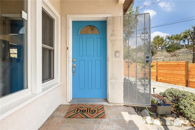 view of property entrance