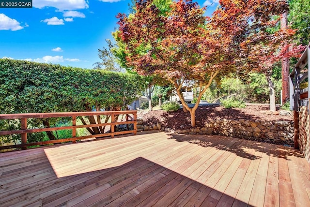 view of wooden terrace