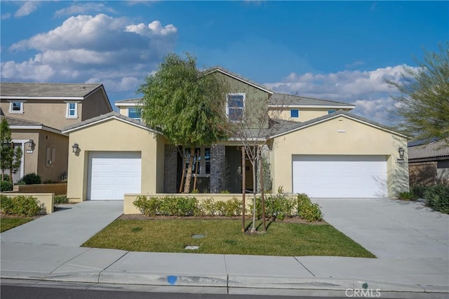 front facade featuring a garage