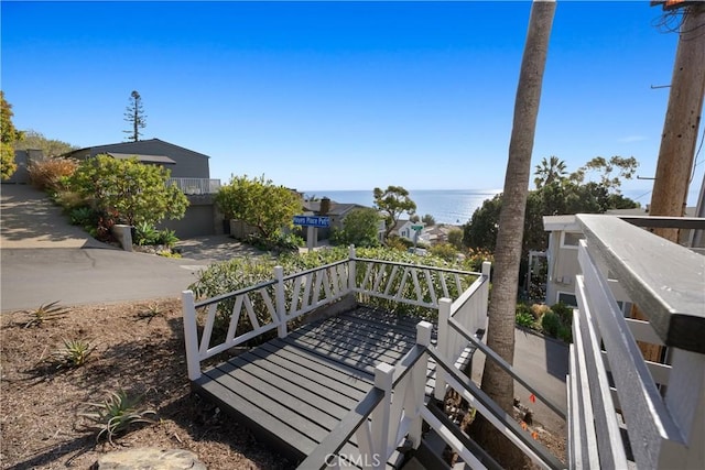 31955 10th Ave, Laguna Beach, CA 92651 - wooden deck featuring a water view