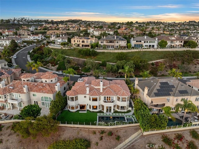 birds eye view of property featuring a residential view